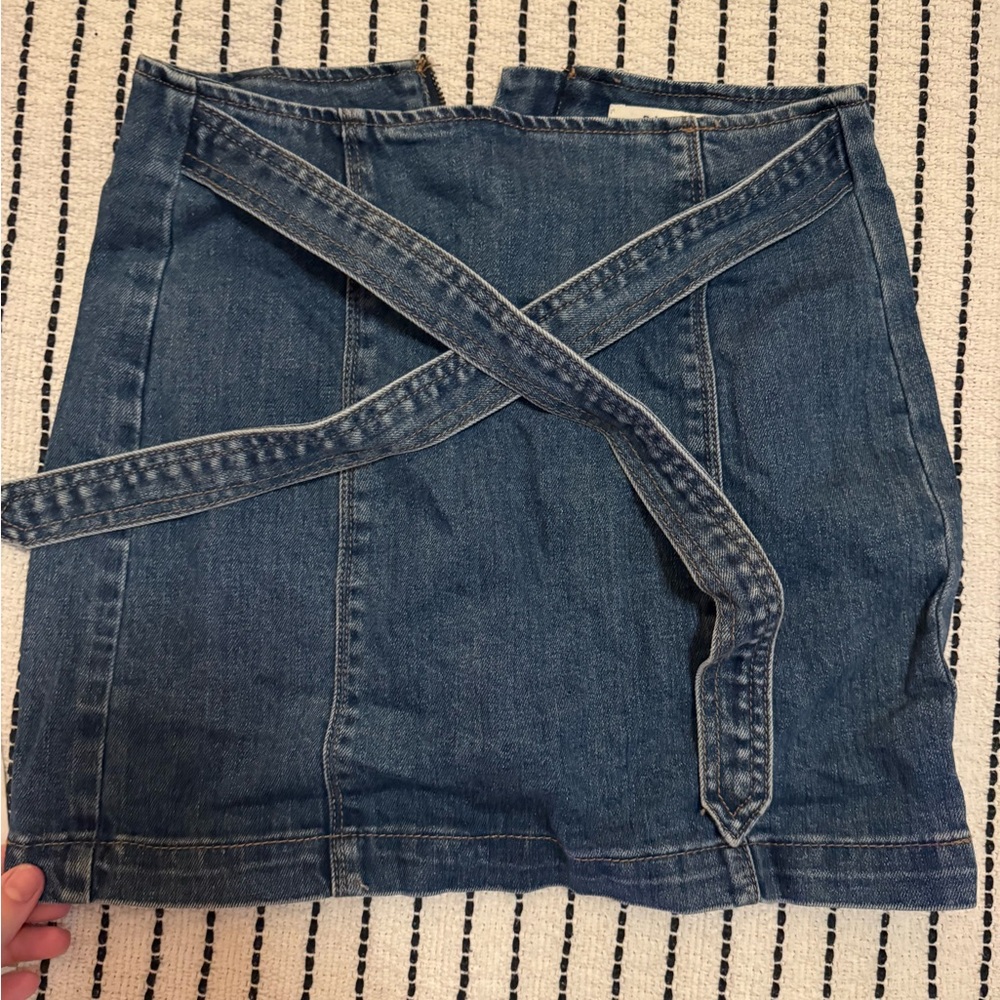 PacSun Dark Denim Mini Skirt